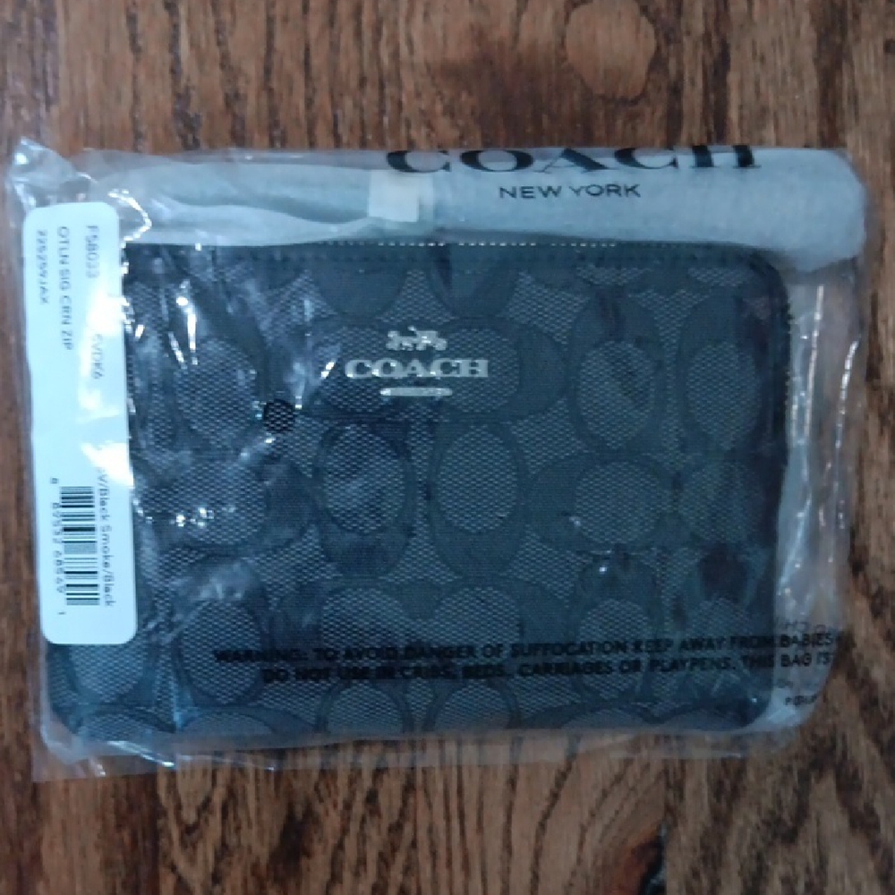 Coach Charcoal Signature Wallet